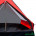 Палатка Minidome 2, двухместная, серый/красный цвет
