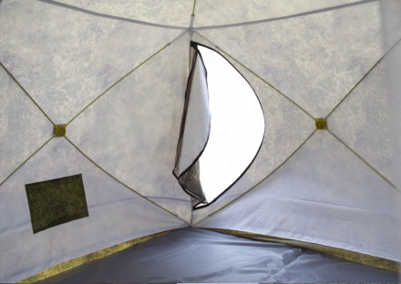 Палатка зимняя КУБ 4 камуфляж (трехслойная)